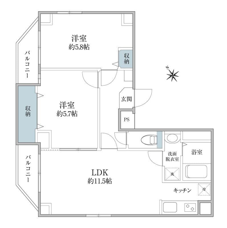 Dreamia上野御徒町 801 間取り図