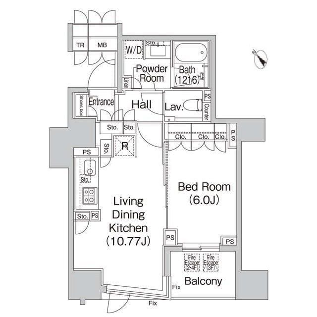 Brillia代官山プレステージ 0309 間取り図