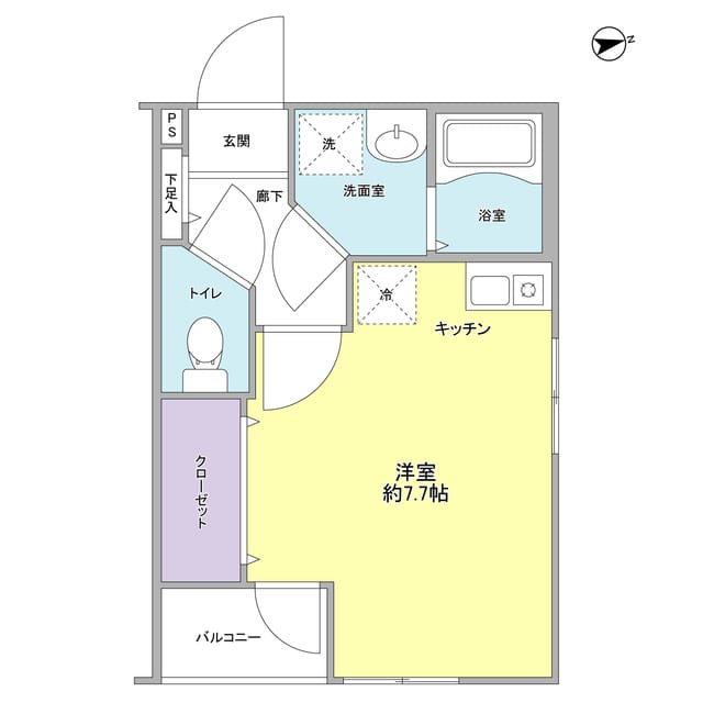 メゾン・プルミエ136 0102 間取り図