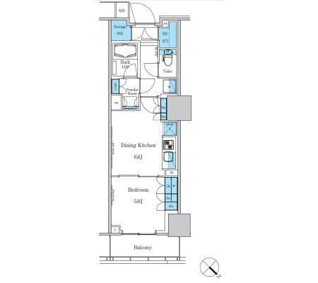 パークアクシス滝野川ラ ブリーズ 1508