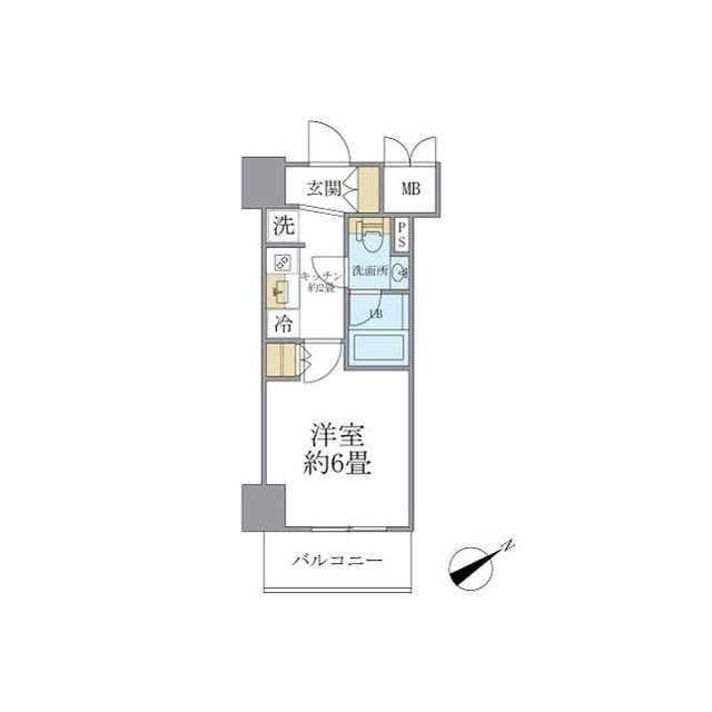 レスピール川崎 0805 間取り図