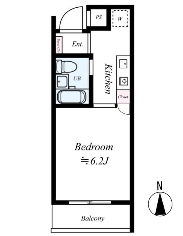 スカイコート高円寺第5 301 間取り図