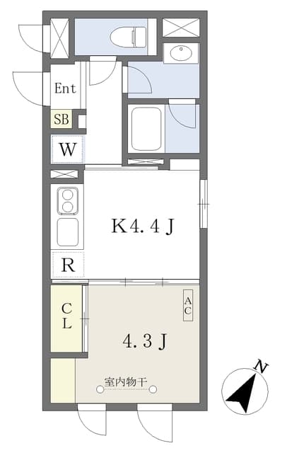 デュオメゾン赤羽 403 間取り図