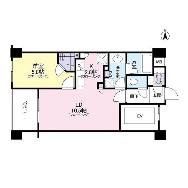 クレアホームズ新宿百人町 209 間取り図