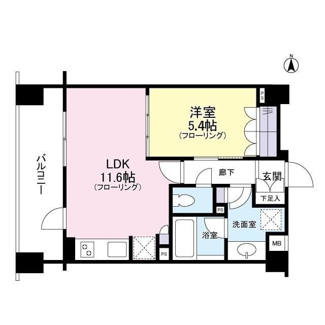 クレアホームズ新宿百人町 604 間取り図