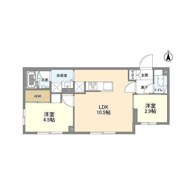 ウェルスクエア森下 203 間取り図