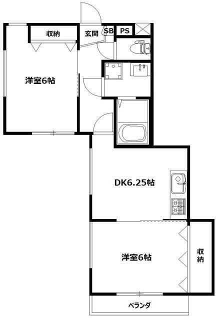 カサ・オルティア 101 間取り図