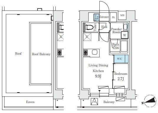 シーズンフラッツ大森北三丁目 902 間取り図