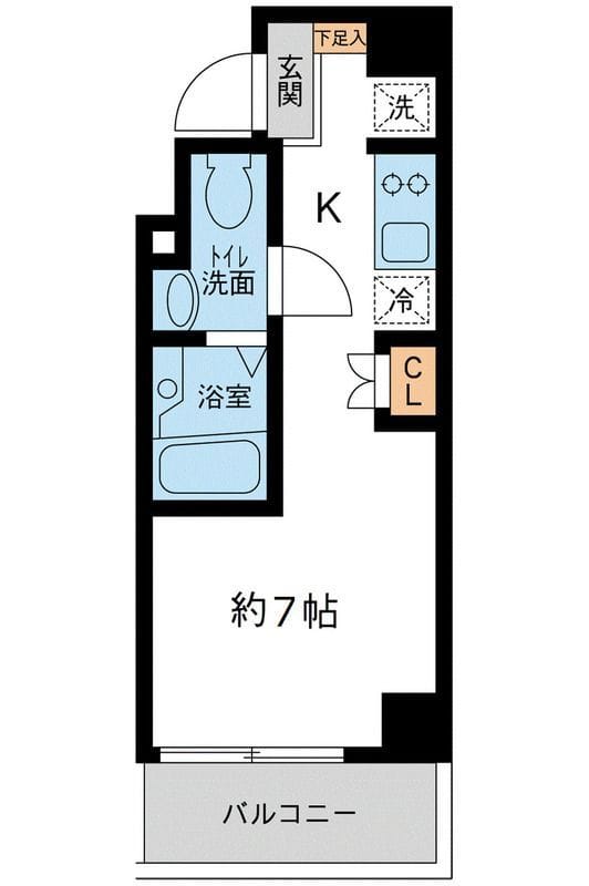 ラクラス池袋 0703 間取り図