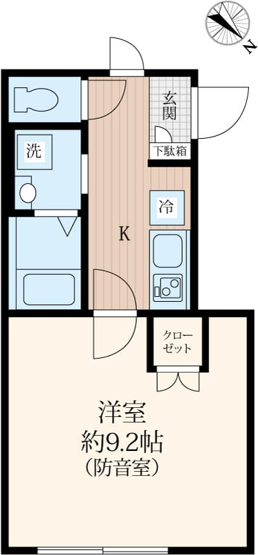 リトルズトーン上野公園 1 間取り図