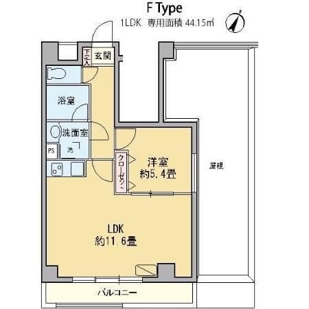 カスタリア千駄ヶ谷 304 間取り図
