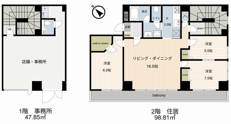 ライオンズマンション日本橋 108-206 間取り図