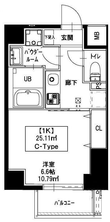 新宿御苑荘 402 間取り図
