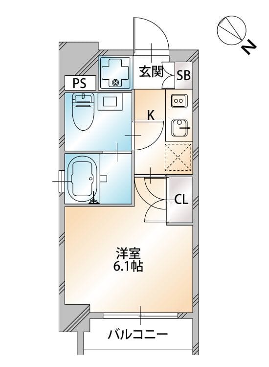 パーク巣鴨 0901 間取り図