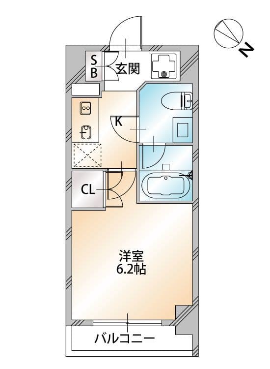 パーク巣鴨 1102 間取り図