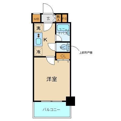 パレステュディオ目黒東 202 間取り図