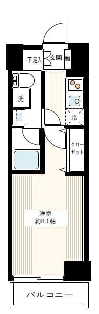 REALIZE千住大橋 202 間取り図