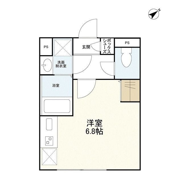 ウェルスクエアイズム渋谷本町 102 間取り図