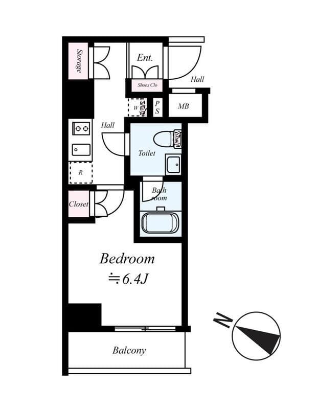 ARCOBALENO OSHIAGE BLOSSOM 306 間取り図