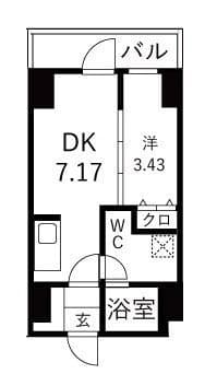 OAKLANCE森下 902 間取り図