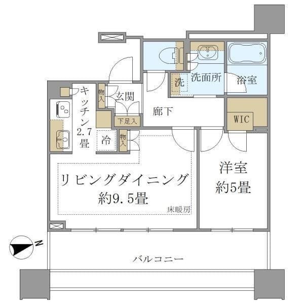 白金ザ・スカイ西棟 W1510