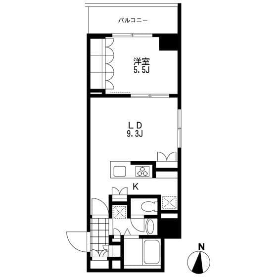 プライマル錦糸町 312 間取り図