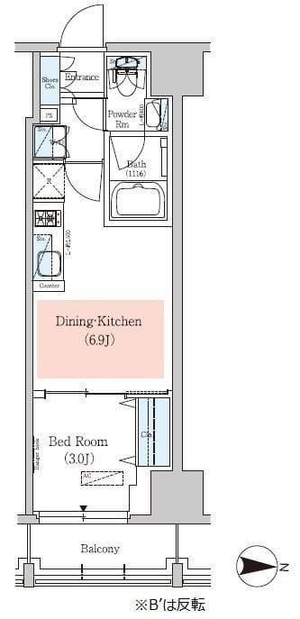アーバネックス深川住吉Ⅱ 702 間取り図