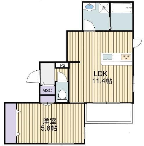 グランメゾンT&C 302 間取り図