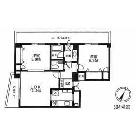 ドマーニ小竹向原 304 間取り図