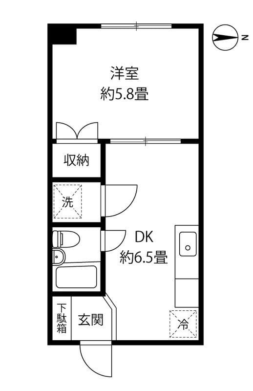 ハイライフ三田 104 間取り図