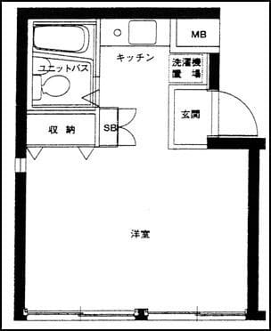 ジェイパーク恵比寿 107 間取り図