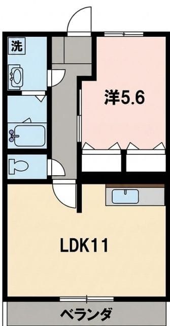 ガーデンコート元町 101 間取り図