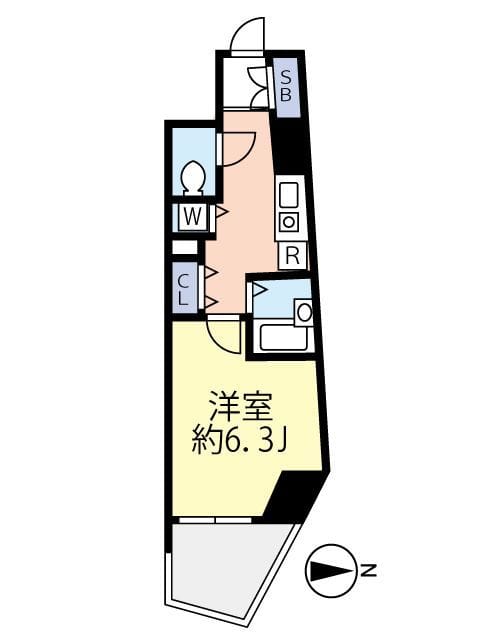 グランヴァン池袋西 0301 間取り図