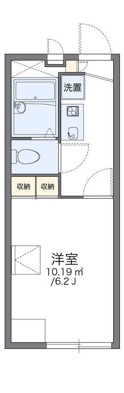 レオパレスアレグリアス 208 間取り図
