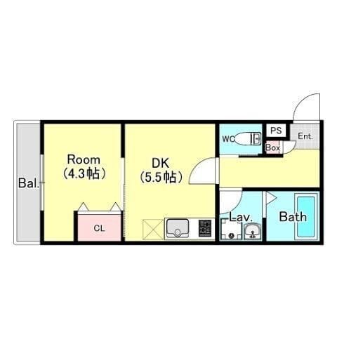 シエーナ上中里 0203 間取り図