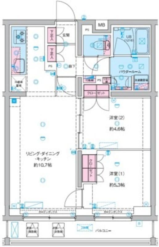 ジェノヴィア竹ノ塚 205 間取り図