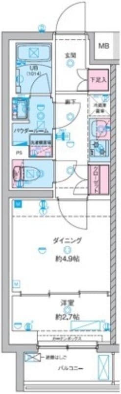 ジェノヴィア竹ノ塚 220 間取り図