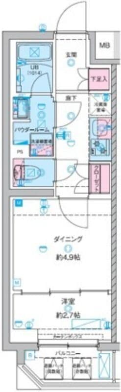 ジェノヴィア竹ノ塚 320 間取り図