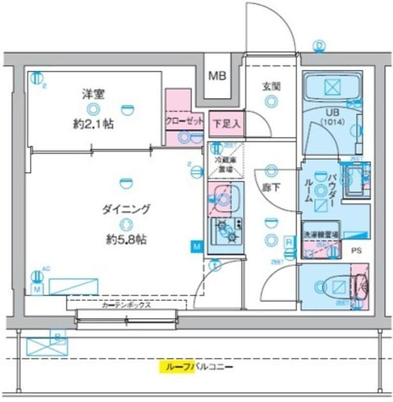 ジェノヴィア竹ノ塚 506 間取り図
