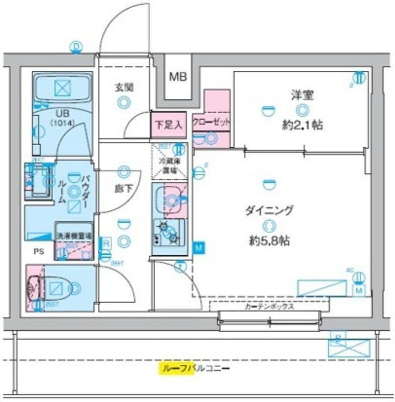 ジェノヴィア竹ノ塚 509 間取り図