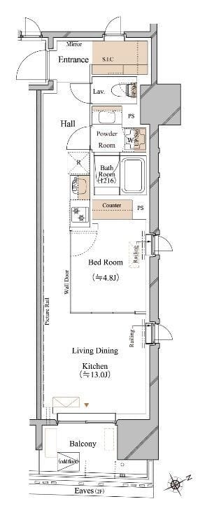 ブランシエスタ浅草蔵前 0806