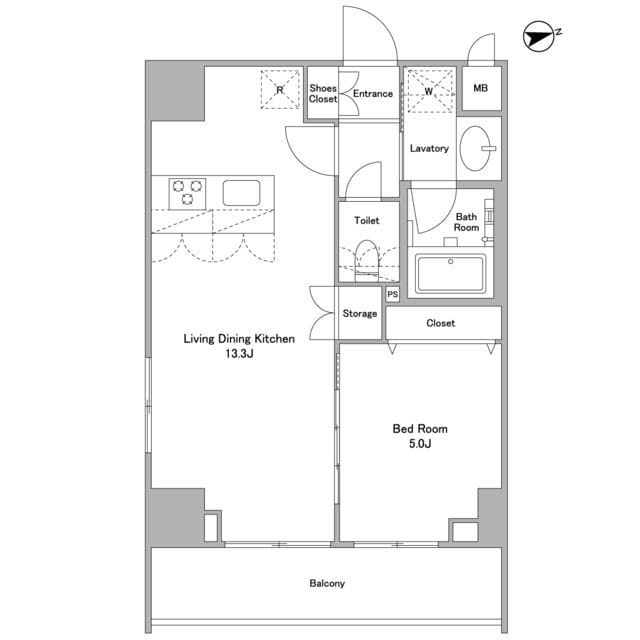 アスール北上野 0904 間取り図