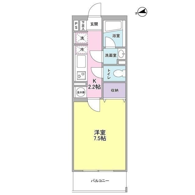 ベルク城山壱番館 402 間取り図