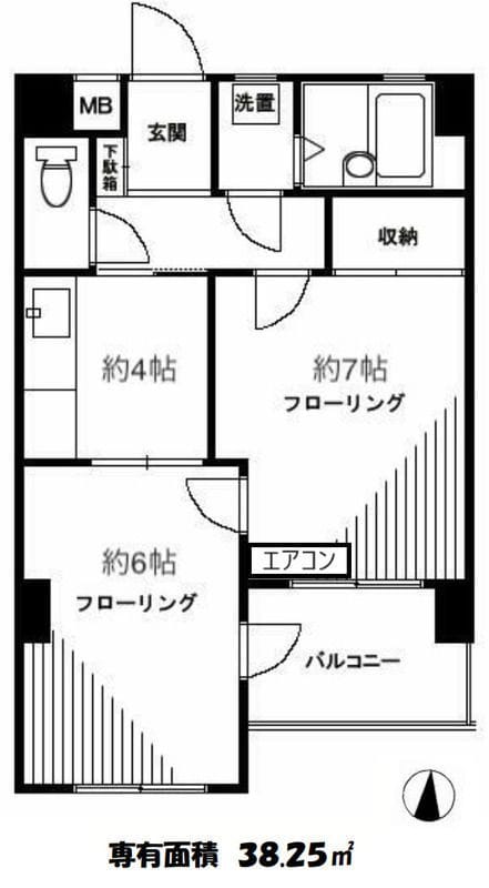 エクセル砧 301 間取り図