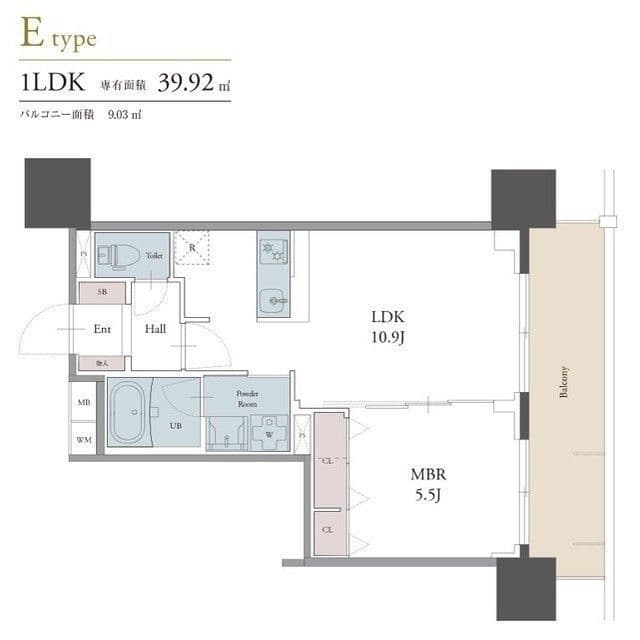 ラグゼナ用賀 0805 間取り図
