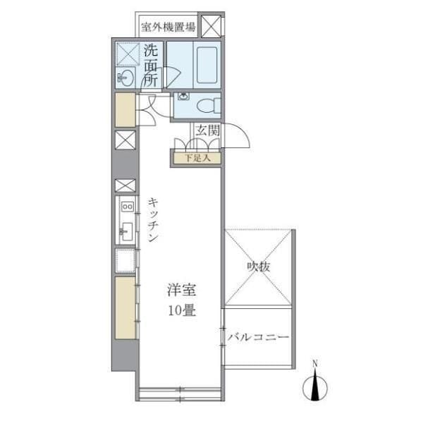 東京松屋UNITY 706 間取り図
