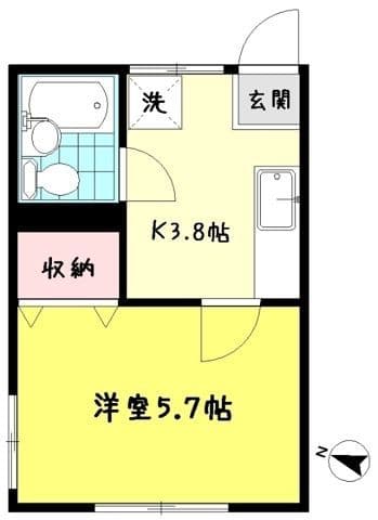 メゾンドヤヨイ 201 間取り図