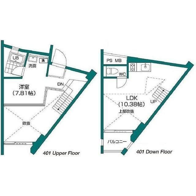 ベンセレーモス 401 間取り図