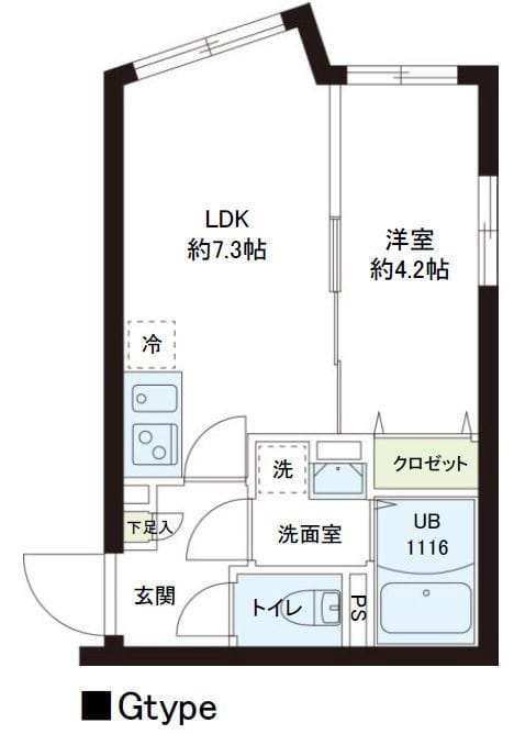 レピュア小石川レジデンス 503 間取り図