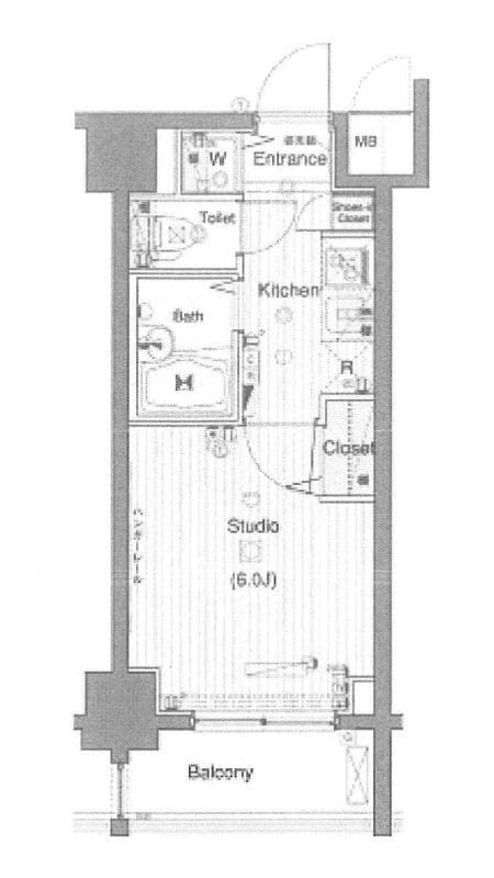 ガーラ・シティ門前仲町 402 間取り図